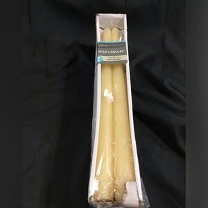 TAPER CANDLES LOT OF 3 NIB NWT LUMINESSENCE 10 in UNSCENTED 2 IN EA BOX